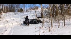 Утопили снегоход YАMAHA. Покатушки на снегоходах в Подмосковье)