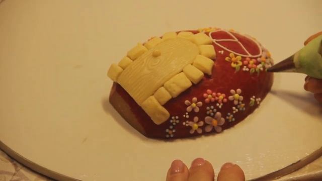 Пряничный Пасхальный домик яйцо...