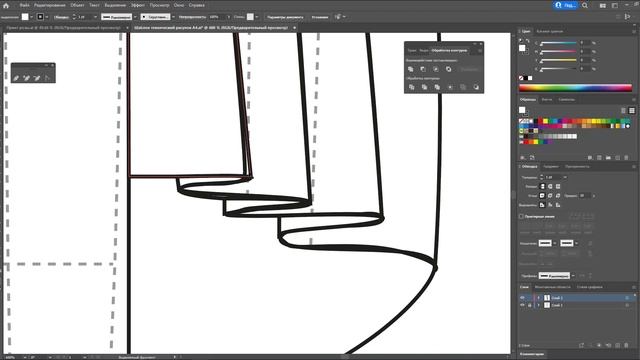 Дизайн одежды |Технический рисунок одежды | платье с принтом | Adobe Illustrator 2021|100 эскизов#7 смотреть онлайн