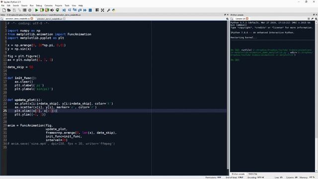 Animations in Python with Matplotlib смотреть онлайн
