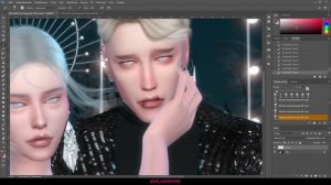 SNOW QUEEN & KAI | Обработка скринов в Adobe Photoshop | The Sims 4 Speed Edit