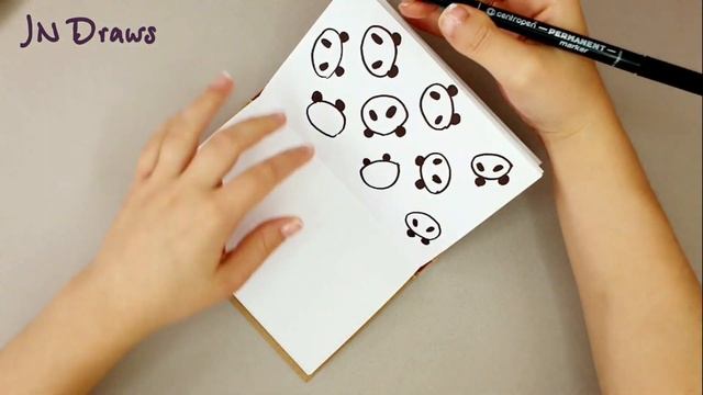 ПАНДЫ ? Оформление Личного Дневника, Скетчбука . Рисование в стиле Дудлинг Простые Рисунки