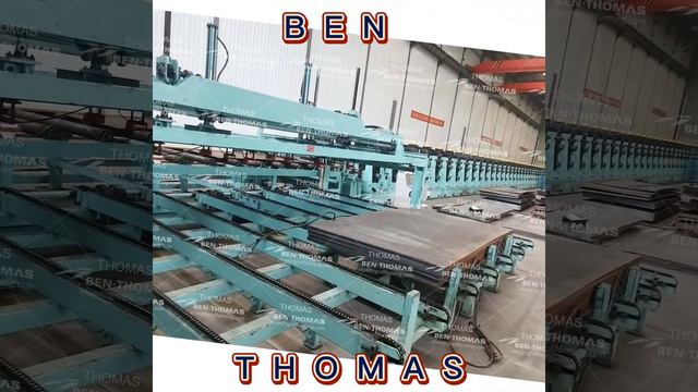 (machine production line for deep-corrugated structural steel plate)