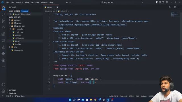Hello World program in django rest framework | DRF