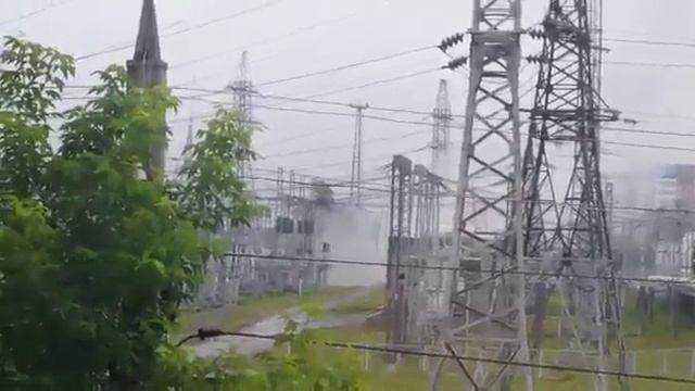 Взрыв на электроподстанции