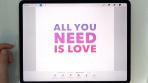 Как сделать объемный текст и обводку в Procreate | Уроки Procreate