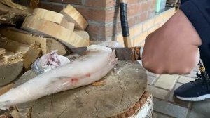 Авторский нож Хищник из сложного Дамаска | Нож в продаже | Кузница Династия