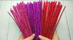 5 поделок из синельной проволоки на новый год