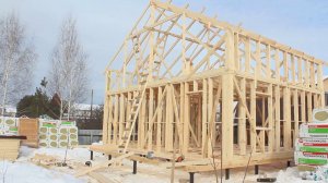 Каркас дома / Завершающая стадия монтажа / Ход строительства