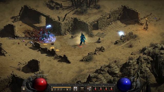 Diablo 2 Resurrected Alpha - Level 99 IMMORTAL KING BARBARIAN - Andariel / CLAW VIPER TEMP /PLR 8 смотреть онлайн