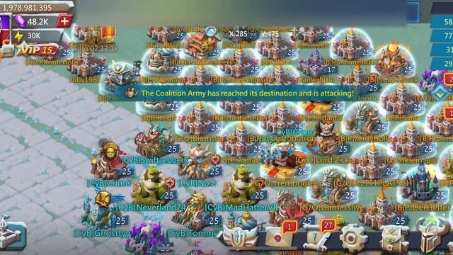 2.1B Might 60Million Troops Zeroed In Warr Gear ! CyB Rallies Lords Mobile смотреть онлайн