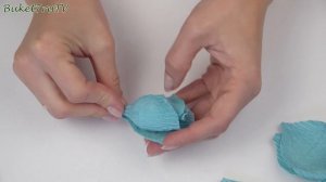 Очень просто РОЗА из гофрированной бумаги ☆ Мастер класс Бумажные розы ☆ Поделки своими руками