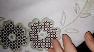 хлопковая скатерть с вышивкой