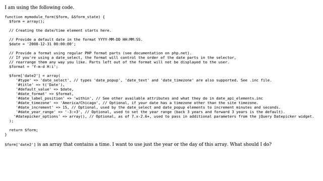 Drupal: Date form element смотреть онлайн