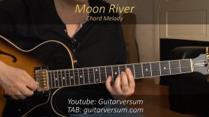 MOON RIVER Chord Melody Guitar Cover by Sandra Sherman