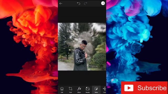 PICSART TUTORIAL GLOWING EYE | LIGHTNING/SMOKE EFFECTS PICSART EDITING