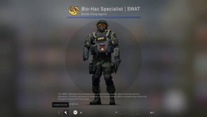 CS:GO CT Agent Bio-Haz Specialist | SWAT Include Patch Metal Silver Demon