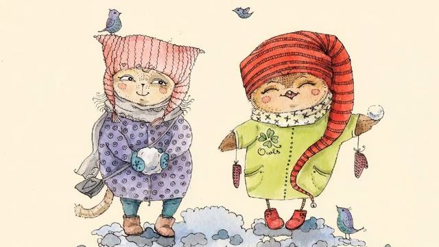 Красивые рисунки совы Инги Пальцер