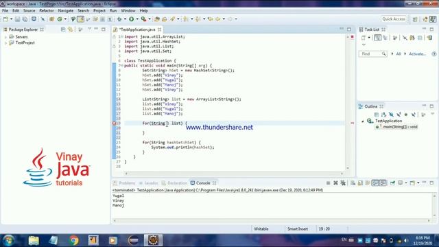 Difference between hashset and treeset in java I Practical Working of Hash Set and TreeSet #java