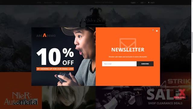 Game Portal Responsive OpenCart Template TMT Hilary Carol смотреть онлайн