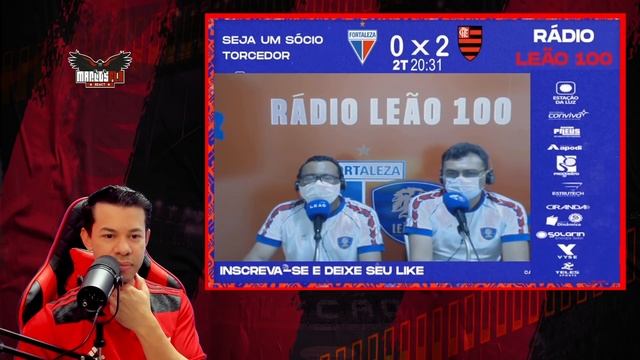 REAÇÕES TV LEÃO - FORTALEZA 0x3 FLAMENGO - CAMPEONATO BRASILEIRO. смотреть онлайн