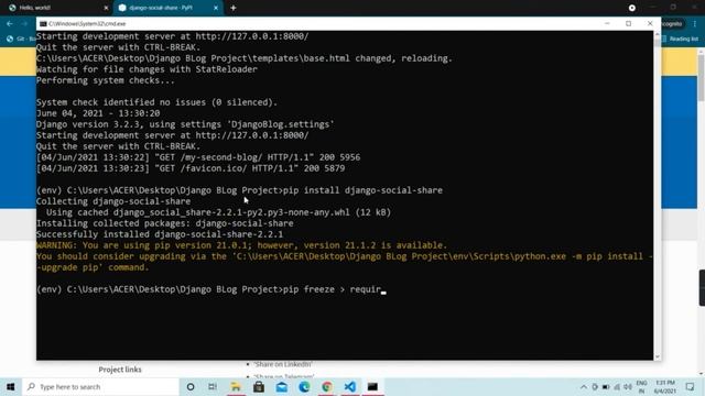 #9 | Comments and Share Functionality | Django Tutorials | Python Web Framework | Django ?