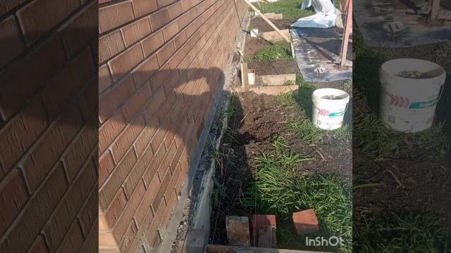 Закладные стаканы под навес.