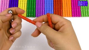 Учим английский Алфавит|Учим цвета для детей| Магнитный Конструктор Шарики и Палочки