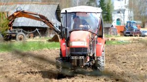 Весенний посев хтз т74 и MasterYard M244 4WD