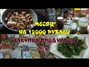 ПИТАЕМСЯ МЕСЯЦ НА 12 000 рублей семьёй из 4-х человек. ЗАКУПКА ПРОДУКТОВ. Первый ужин.