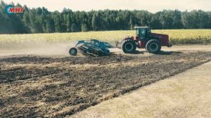 Борона дисковая двухрядная  БДД-6×2П Грязинского культиваторного завода. Демо-показ.