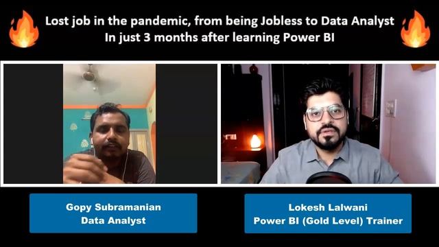 Jobless to Data Analyst in just 3 months after learning Power BI | Mr. Gopy Subramanian смотреть онлайн