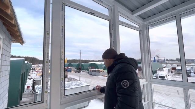 Бюджетное остекление крыльца, лестничной клетки, пожарной лестницы, процесс работы