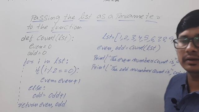 L 36: PASSING LIST AS PARAMETER TO FUNCTION | PYTHON COURSE FOR BEGINNERS