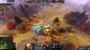 Emo Lina vs Invoker, Slark, Centaur Warrunner - Shadow Walk, Light Strike Array- dota2