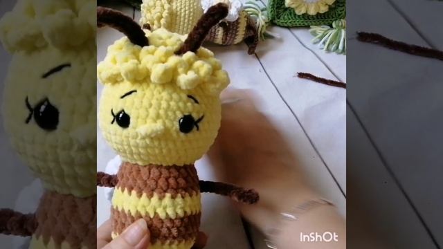 Мк куколка крючком. Часть 4 Пчелёнок и корзиночка.