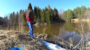 Весенняя рыбалка. Ловля на маховую удочку.