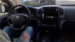 Tesla Style Android-магнитола для Toyota Land Cruiser 200