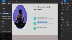 Yoga & Fitness website UI using Figma  | Landing Page Design Tutorial 2023