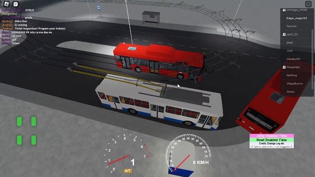 смена в игре роблокс на троллейбусе Škoda14Tr/01 смотреть онлайн
