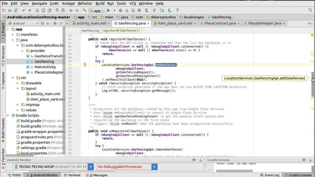ANDROID LOCATIONS WITH GEOFENCE AND NOTIFICATIONS (ENTRY & EXIT) смотреть онлайн