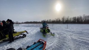 Snow Поморье 2021. Гонки на снегоходах в Малых Карелах. Фестиваль Сноу Поморье в Архангельске.