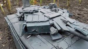 Т 90 ПРОРЫВ из пластилина полное уничтожение
