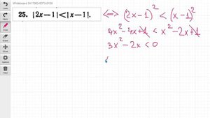 #25 Номер 25 из Демидовича | Неравенство с модулем