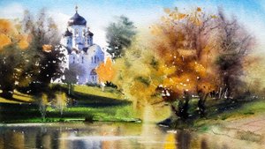 Акварельные пейзажи художника Галины Гомзиной