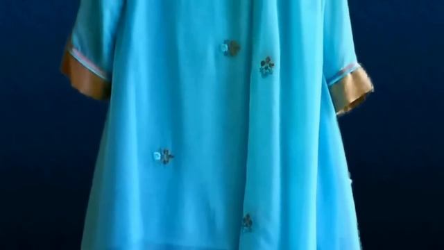 Designer Dresses - Blue & Brilliance  - Pakistani/Indian fashion