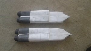 Как сделать самолет ТУ-160 из бумаги ЧАСТЬ 4 ?