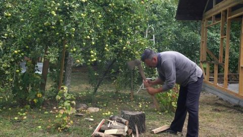 Cooking Lunch for Wooden House Builders, Outdoor Cooking