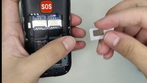 How to install the SIM card on artfone elderly mobile phone?