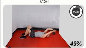 DOMYOS CORENGTH CHEST, BACK AND ABS 15 MIN DUMBELLS WORKOUT